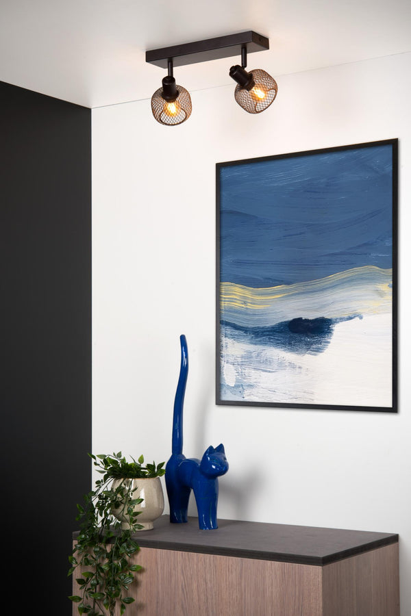 Lucide MAREN plafondspot 2 × E14, zwart