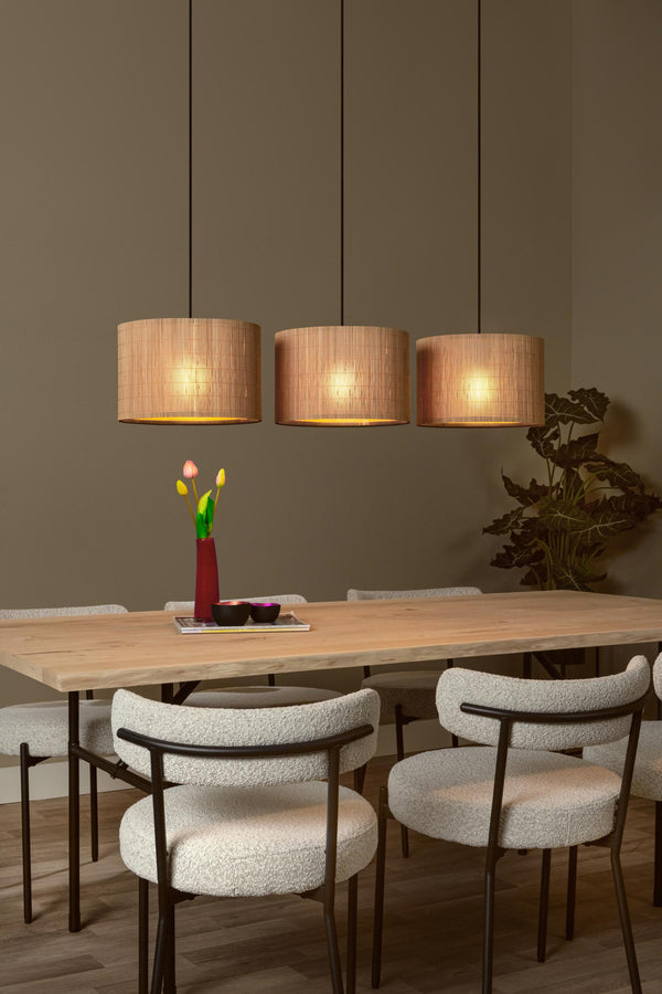 Lucide MAGIUS hanglamp 3 × E27, naturel