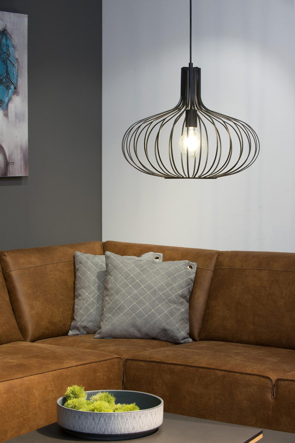 Lucide MANUELA hanglamp Ø 50 cm, E27, zwart