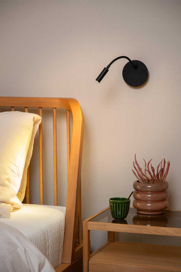 Lucide JOLIJN oplaadbare LED-nachtlampje Ø 11 cm, 2 W, zwart