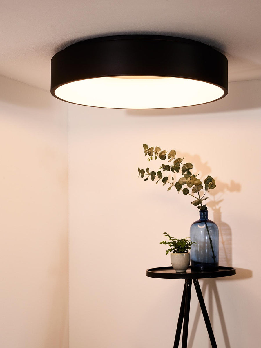 Lucide TALOWE LED dimbare LED-plafondlamp Ø 60 cm, 42 W, zwart