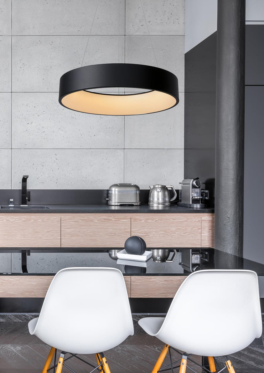 Lucide TALOWE LED dimbare LED-hanglamp Ø 60 cm, 39 W, zwart