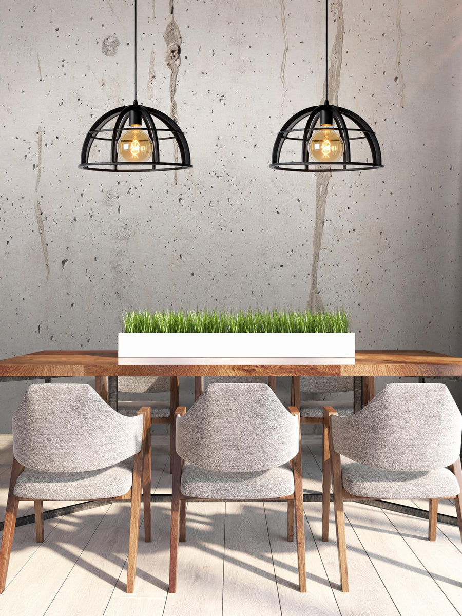 Lucide DIKRA hanglamp 2 × E27, zwart