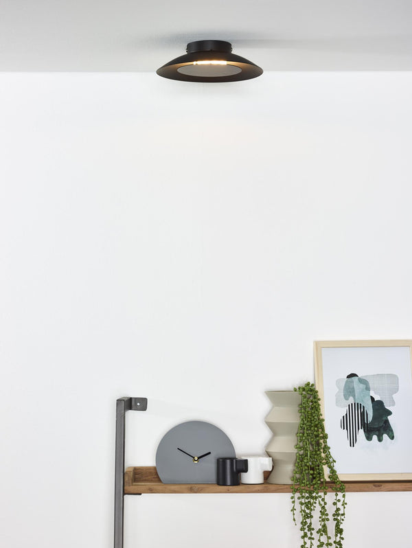 Lucide FOSKAL LED-plafondlamp Ø 21,5 cm, 6 W, zwart