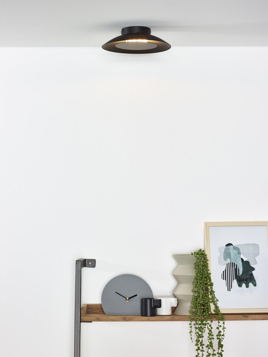 Lucide FOSKAL LED-plafondlamp Ø 21,5 cm, 6 W, zwart