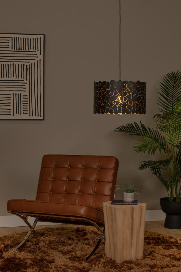 Lucide ALMELO hanglamp Ø 40 cm, E27, zwart