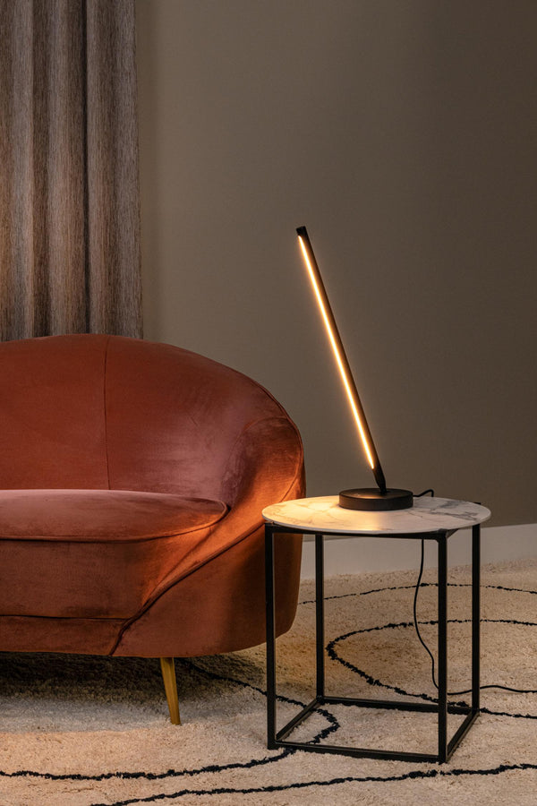 Lucide FINAN dimbare LED-tafellamp 12 W, zwart