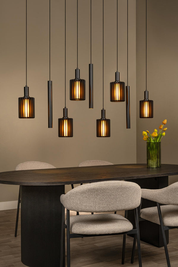 Lucide LAMBRES hanglamp 6 × E27, zwart