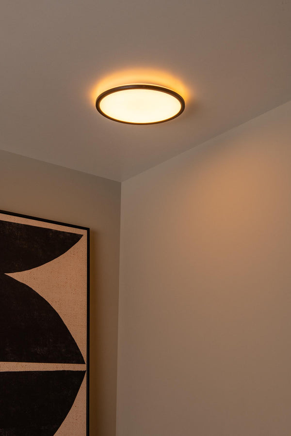 Lucide CASTOR dimbare LED-plafondlamp Ø 32 cm, 20 W, 2700–6500 K, opaal