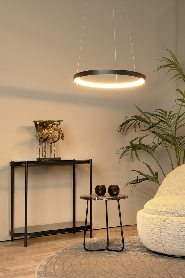 Lucide VIDAL dimbare LED-hanglamp Ø 58 cm, 48 W, zwart