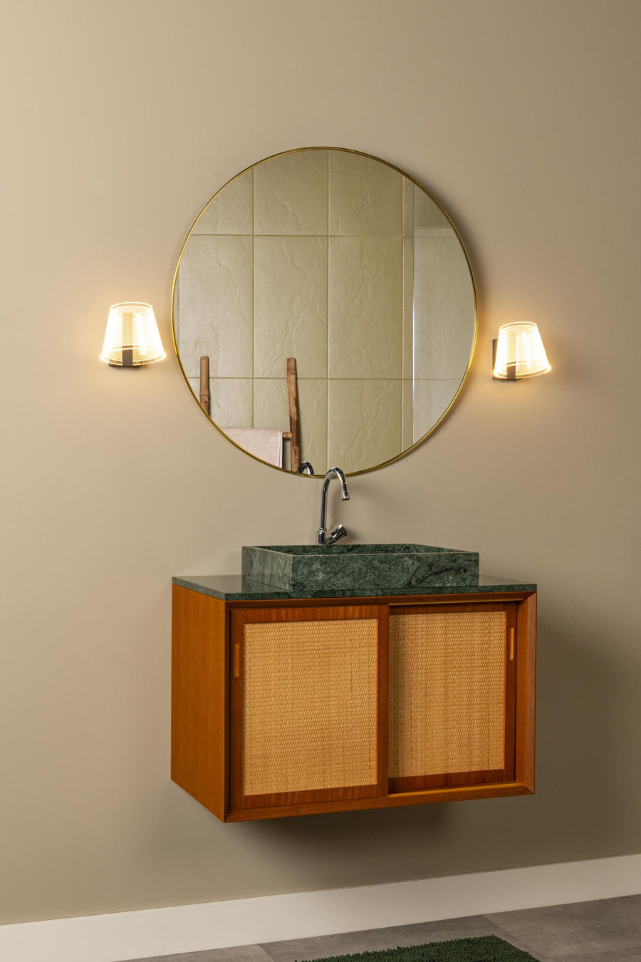 Lucide KORGIS LED-wandlamp voor de badkamer 10 W, IP44, transparant