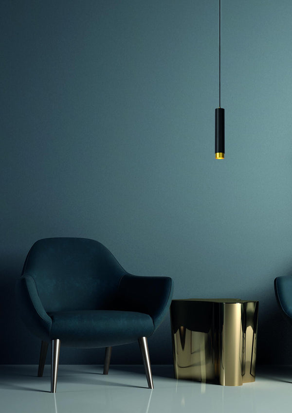 Lucide FLORIS hanglamp Ø 5,9 cm, GU10, zwart