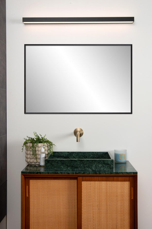 Lucide ALEXA LED-wandlamp voor de badkamer 13 W, IP44, zwart