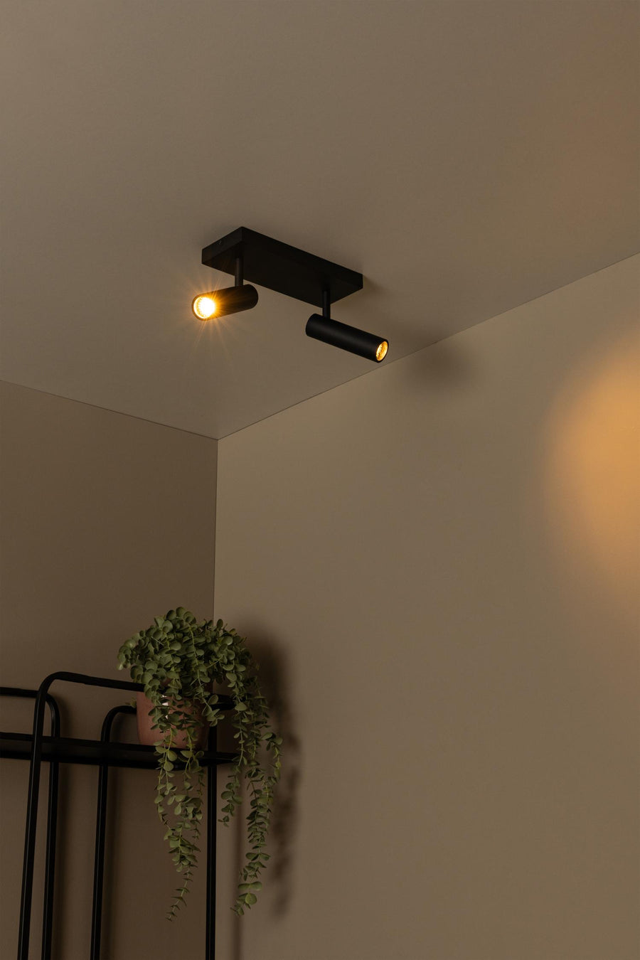 Lucide GRADO plafondspot 2 × GU10, zwart