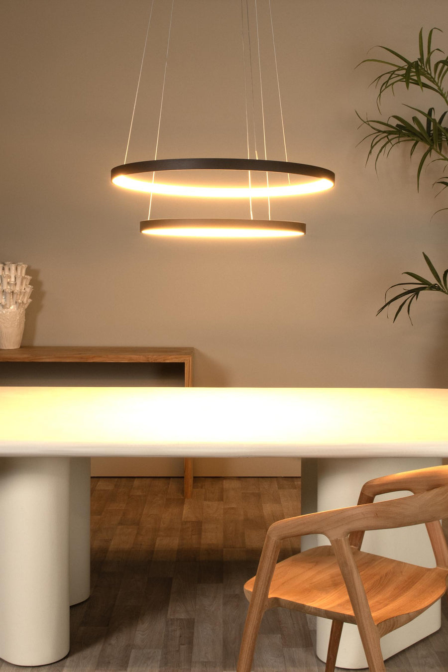 Lucide VIDAL dimbare LED-hanglamp Ø 78 cm, 92 W, zwart