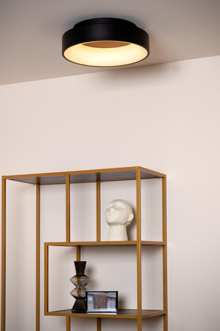 Lucide MIRAGE dimbare LED-plafondlamp Ø 38 cm, 22 W, zwart