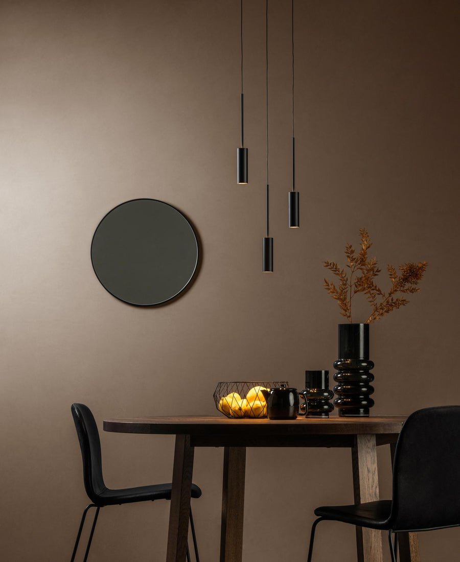 Lucide TUBULE LED-hanglamp Ø 26 cm, 3 × 7 W, zwart