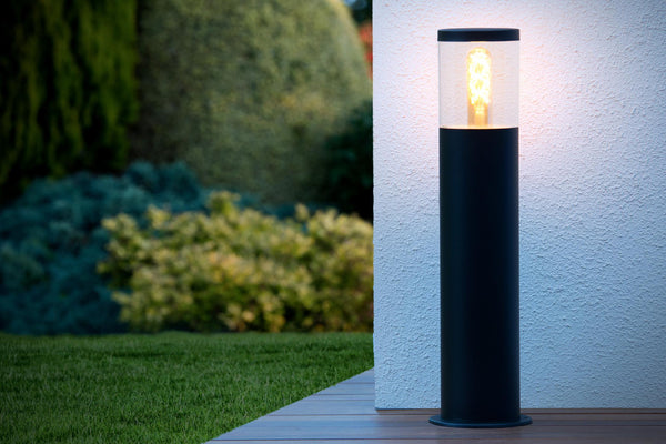 Lucide FEDOR paallamp E27, IP44, zwart