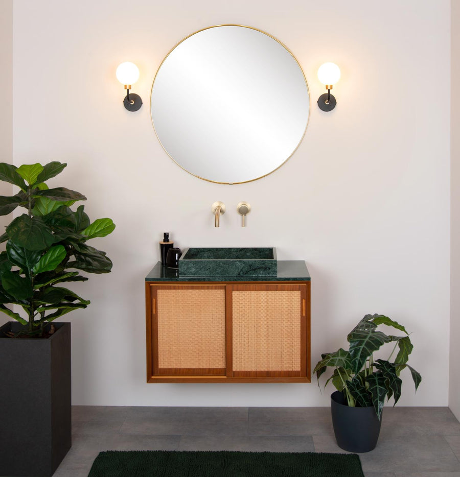 Lucide BEREND wandlamp voor de badkamer G9, IP44, zwart