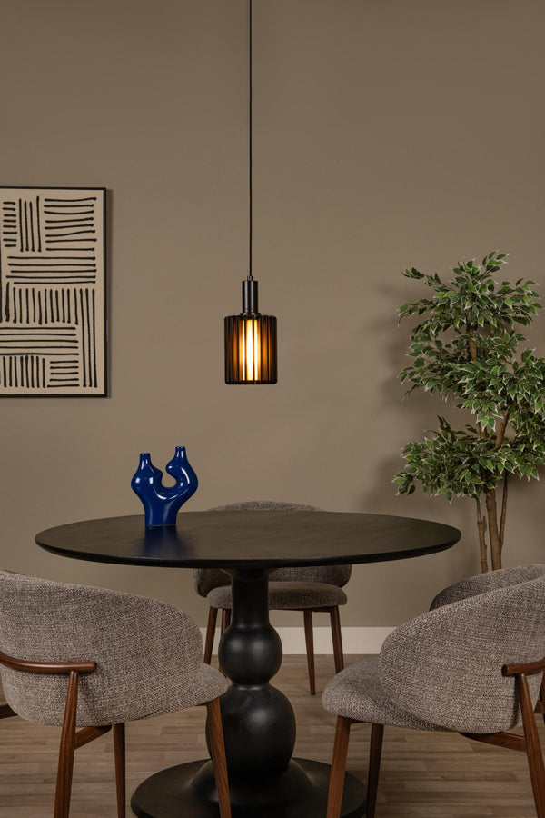 Lucide LAMBRES hanglamp Ø 15 cm, E27, zwart
