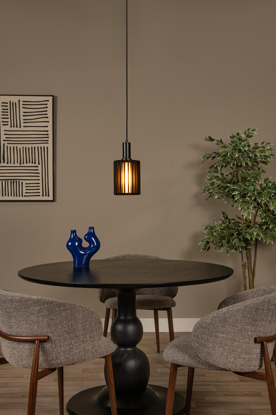 Lucide LAMBRES hanglamp Ø 15 cm, E27, zwart