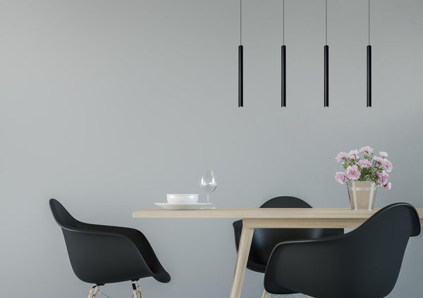 Lucide LORENZ dimbare LED-hanglamp 4 × 4 W, zwart