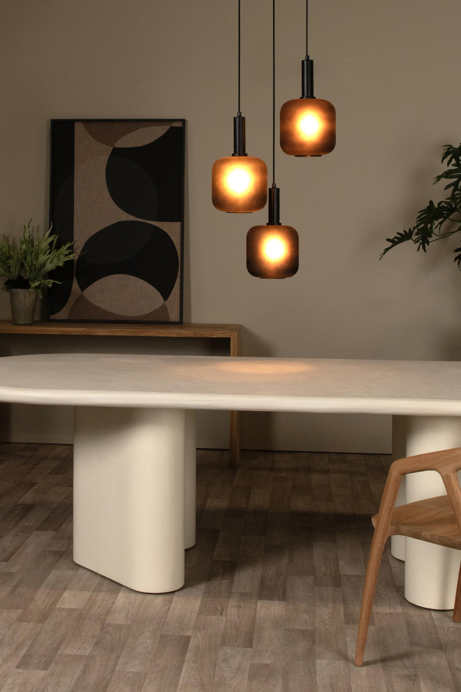 Lucide ELOISE hanglamp Ø 40 cm, 3 × E27, zwart