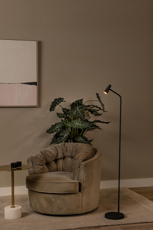 Lucide STIRLING oplaadbare LED-vloerlamp met 3 dimstanden, 3 W, zwart
