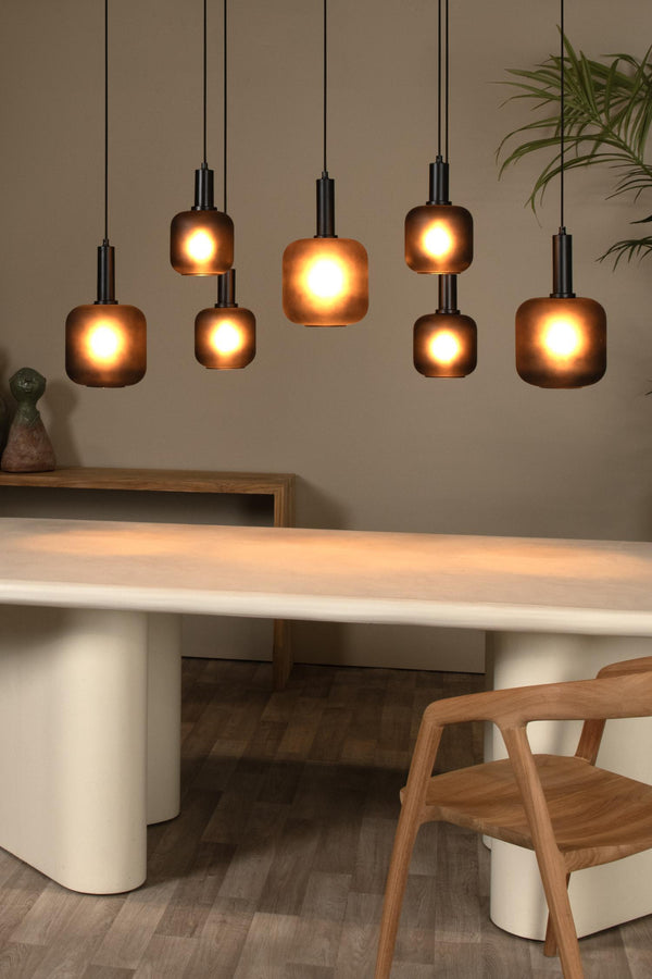 Lucide ELOISE hanglamp 7 × E27, zwart