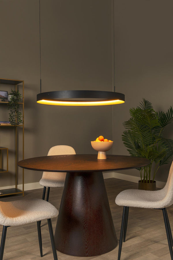 Lucide RADIANT dimbare LED-hanglamp 60 W, 2200–3000 K, zwart