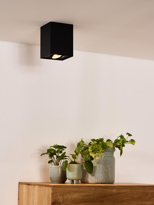 Lucide TUBE plafondspot GU10, zwart