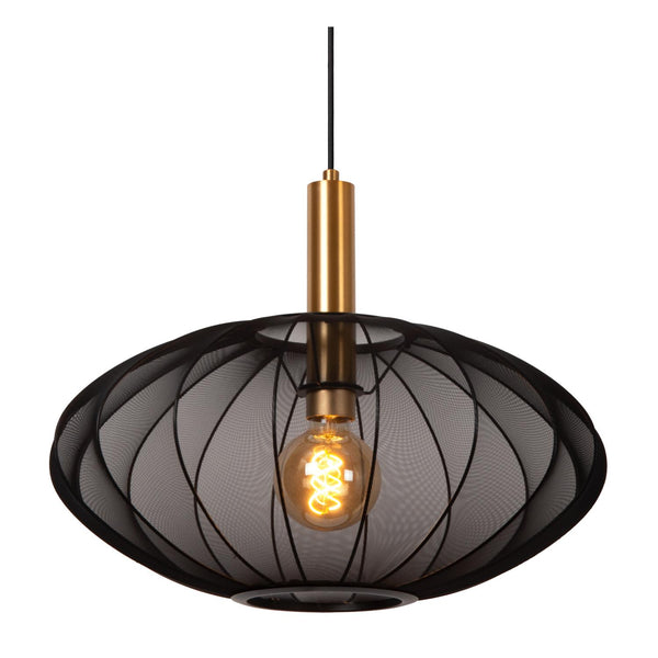 Lucide CORINA hanglamp Ø 50 cm, E27, zwart