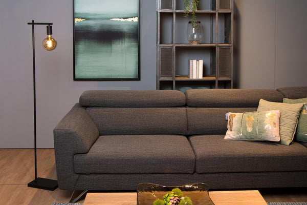 Lucide LEANNE vloerlamp E27, zwart