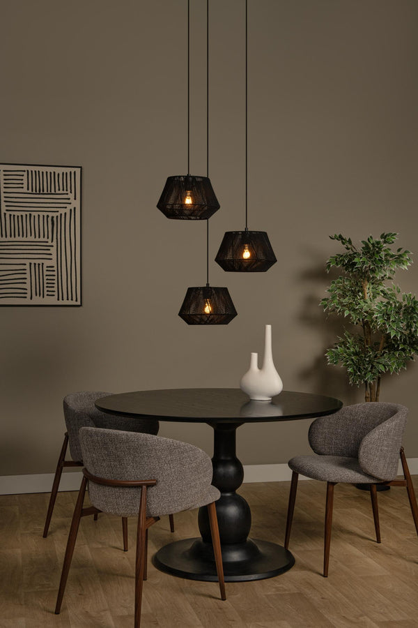 Lucide JESSICA hanglamp Ø 35,5 cm, 3 × E27, zwart