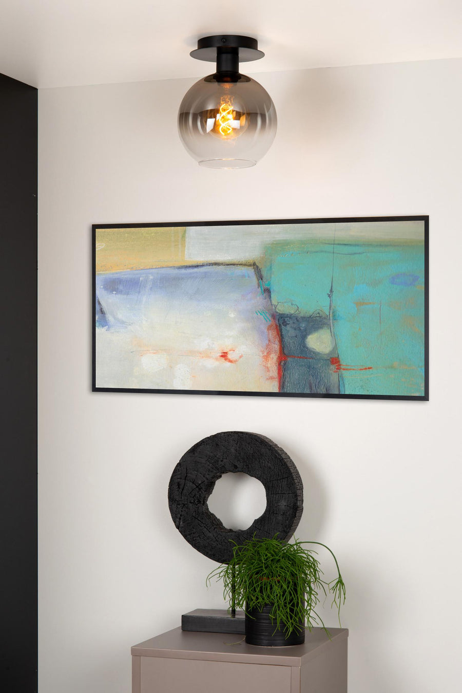 Lucide MARIUS plafondlamp E27, zwart