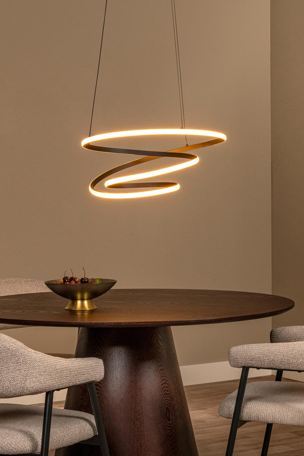 Lucide ESPIRAL dimbare LED-hanglamp 40 W, 2700–4000 K, zwart