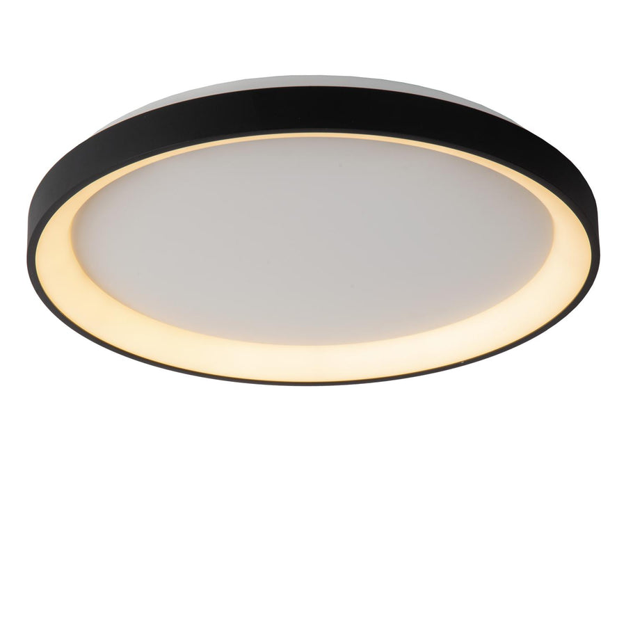 Lucide VIDAL dimbare LED-plafondlamp Ø 48 cm, 38 W, zwart