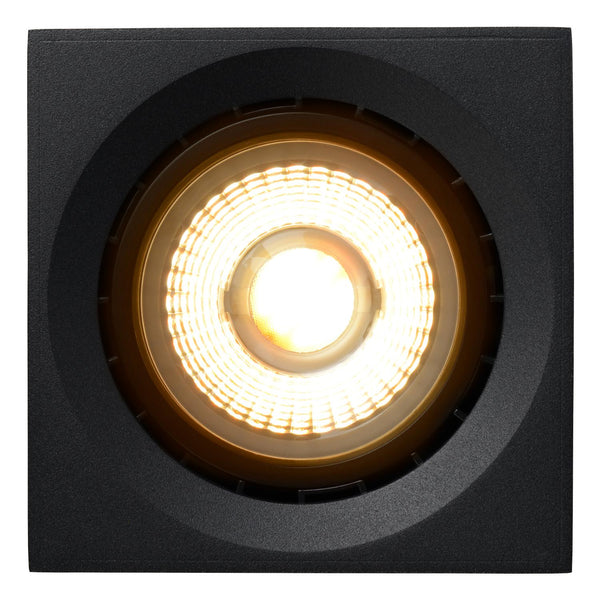 Lucide FEDLER dimbare LED-plafondspot GU10, 12 W, 2200–3000 K, zwart