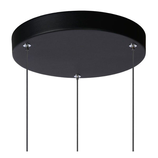 Lucide TUBULE LED-hanglamp Ø 26 cm, 3 × 7 W, zwart