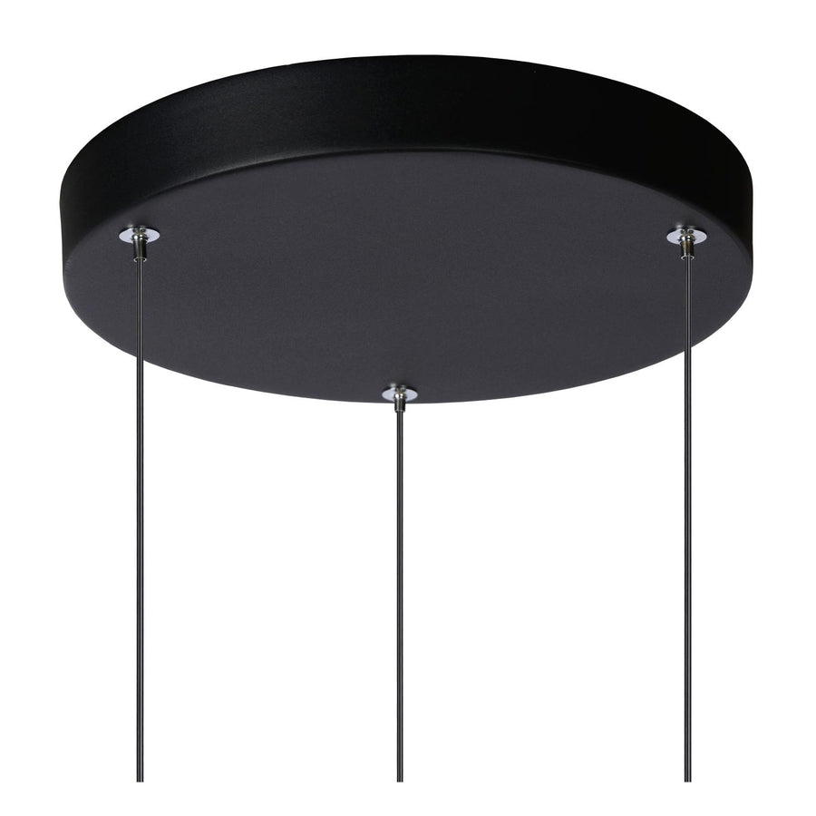 Lucide TUBULE LED-hanglamp Ø 26 cm, 3 × 7 W, zwart