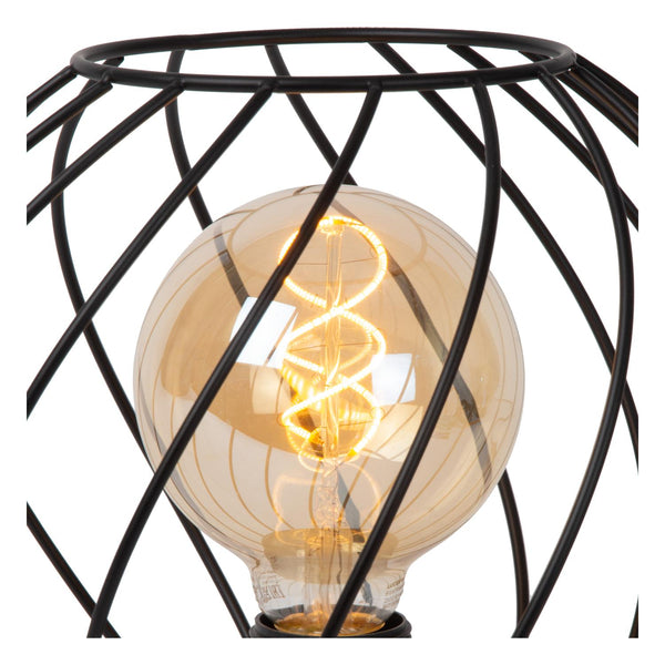 Lucide DANZA tafellamp Ø 25 cm, E27, zwart