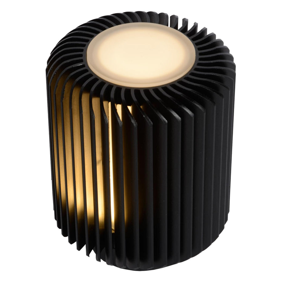 Lucide TURBIN LED-tafellamp Ø 10,6 cm, 5 W, zwart