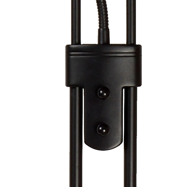 Lucide CHAMPION-LED dimbare LED-leesvloerlamp Ø 30 cm, zwart