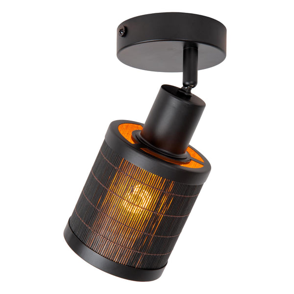 Lucide TAGALOG plafondspot Ø 10 cm, E27, zwart