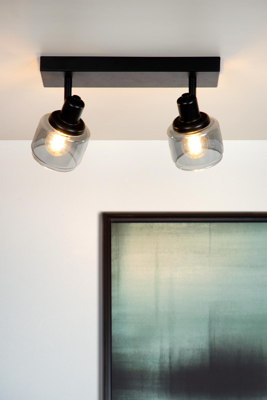 Lucide BJORN plafondspot 2 × E14, zwart