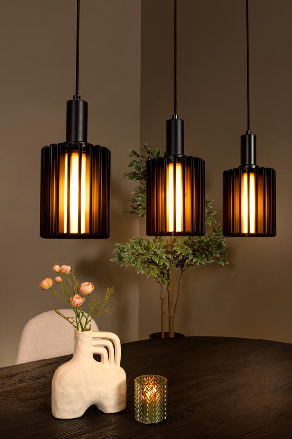 Lucide LAMBRES hanglamp 5 × E27, zwart