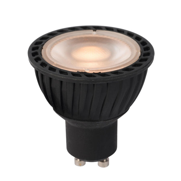 Lucide MR16 dimbare LED-lamp GU10 Ø 5 cm, 5 W, 2200–2700 K, zwart