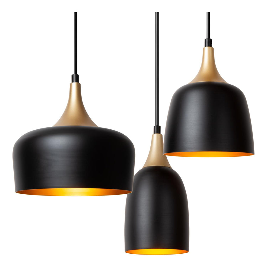 Lucide CHAYANNE hanglamp 8 × E14, zwart