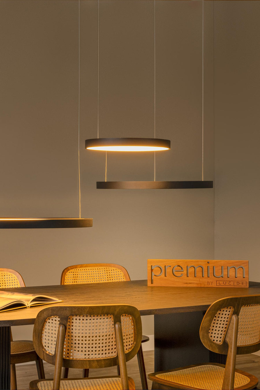 Lucide VIDAL dimbare LED-hanglamp Ø 78 cm, 120 W, zwart