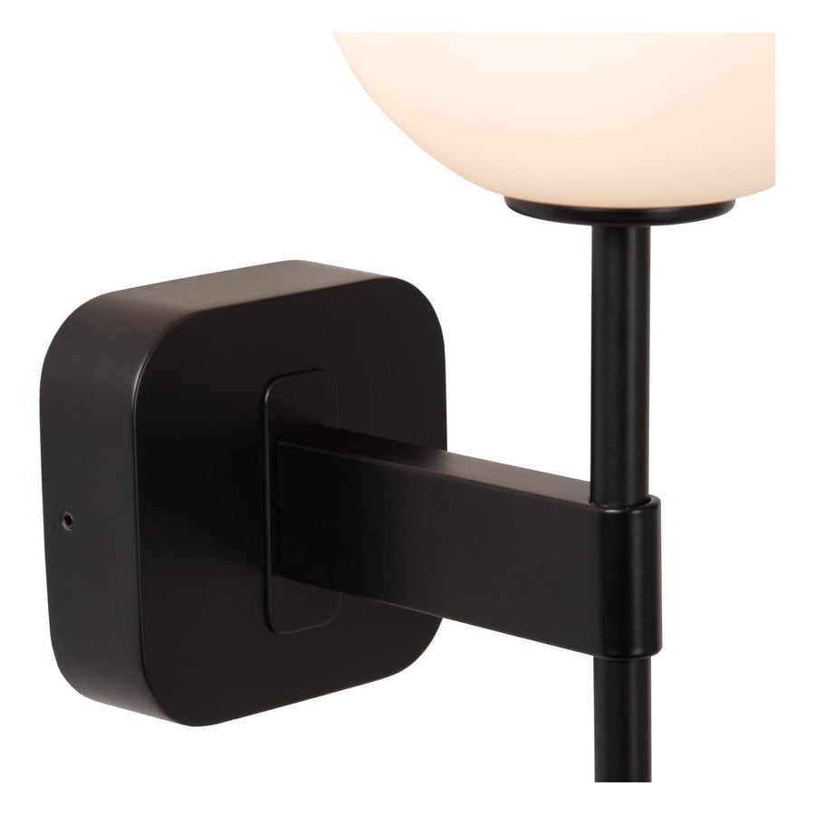 Lucide ELDA wandlamp voor de badkamer G9, IP44, zwart
